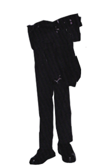 trousers & riot gas bag 